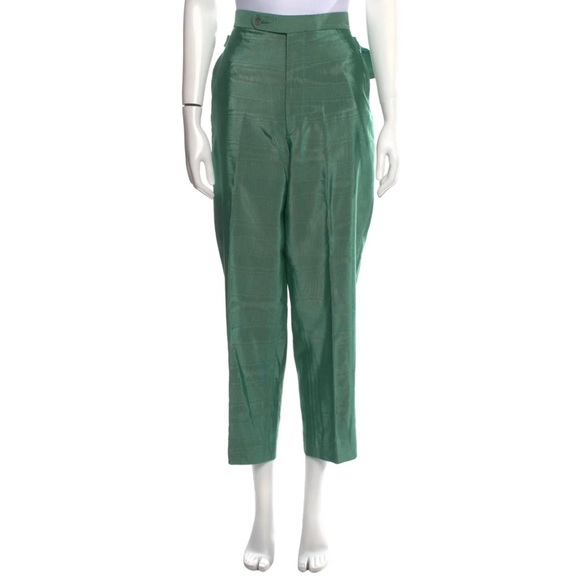 BODE green tie-waist pants - Picture 1 of 3